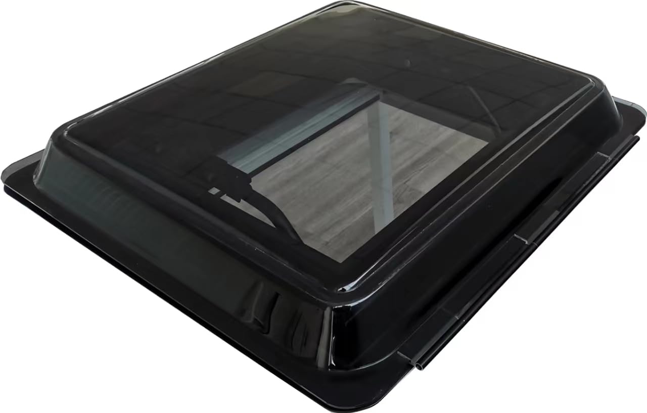 SwissOutdoor Skylight XL Dachfenster 700x500 mm – Premium Ausstellfenster für Wohnmobil, Camper & Wohnwagen – Doppel-Acrylglas, Rollo & Insektenschutz, weiß, Alurahmen, 100 % wasserdicht