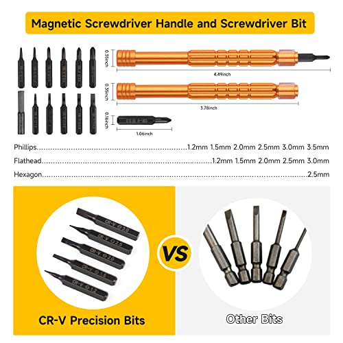 image for maosnwei Upgraded All-in-One Magnetic Eyeglass Repair kit with Magnify