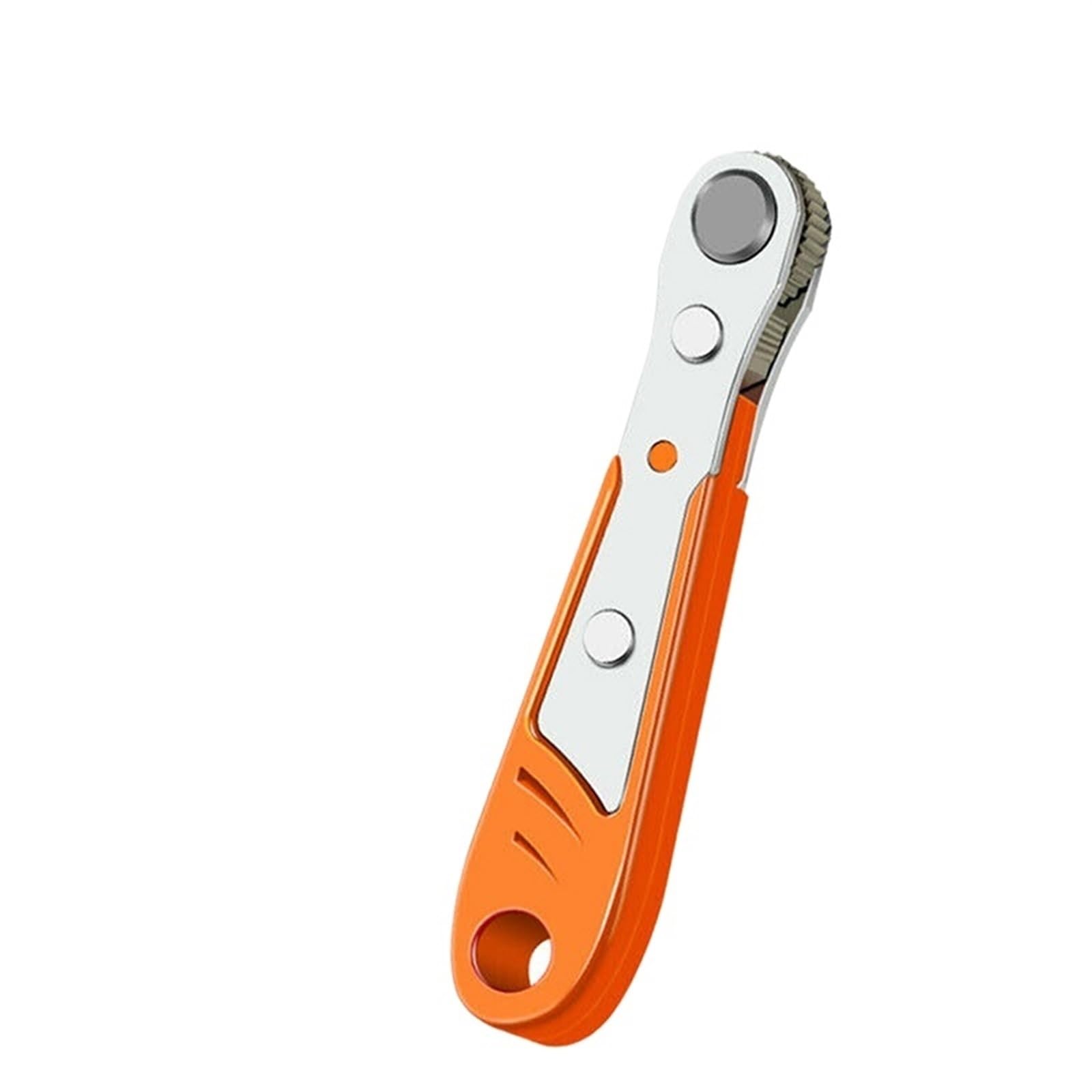 Ualxpao Orange Offset Wrench Mini Ratchet Screwdriver Spanner 36 Teeth Low Profile Right Angled Offset Tool Quick Release Repair For Tight Spaces For Automotive Repair