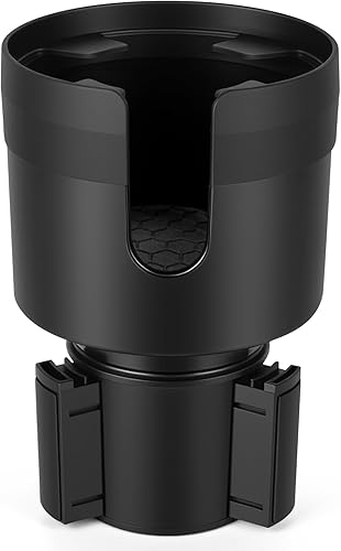 Expansor de portavasos para automóvil, extensor de portavasos grande para automóvil con base ajustable, adaptador de soporte para botella de agua