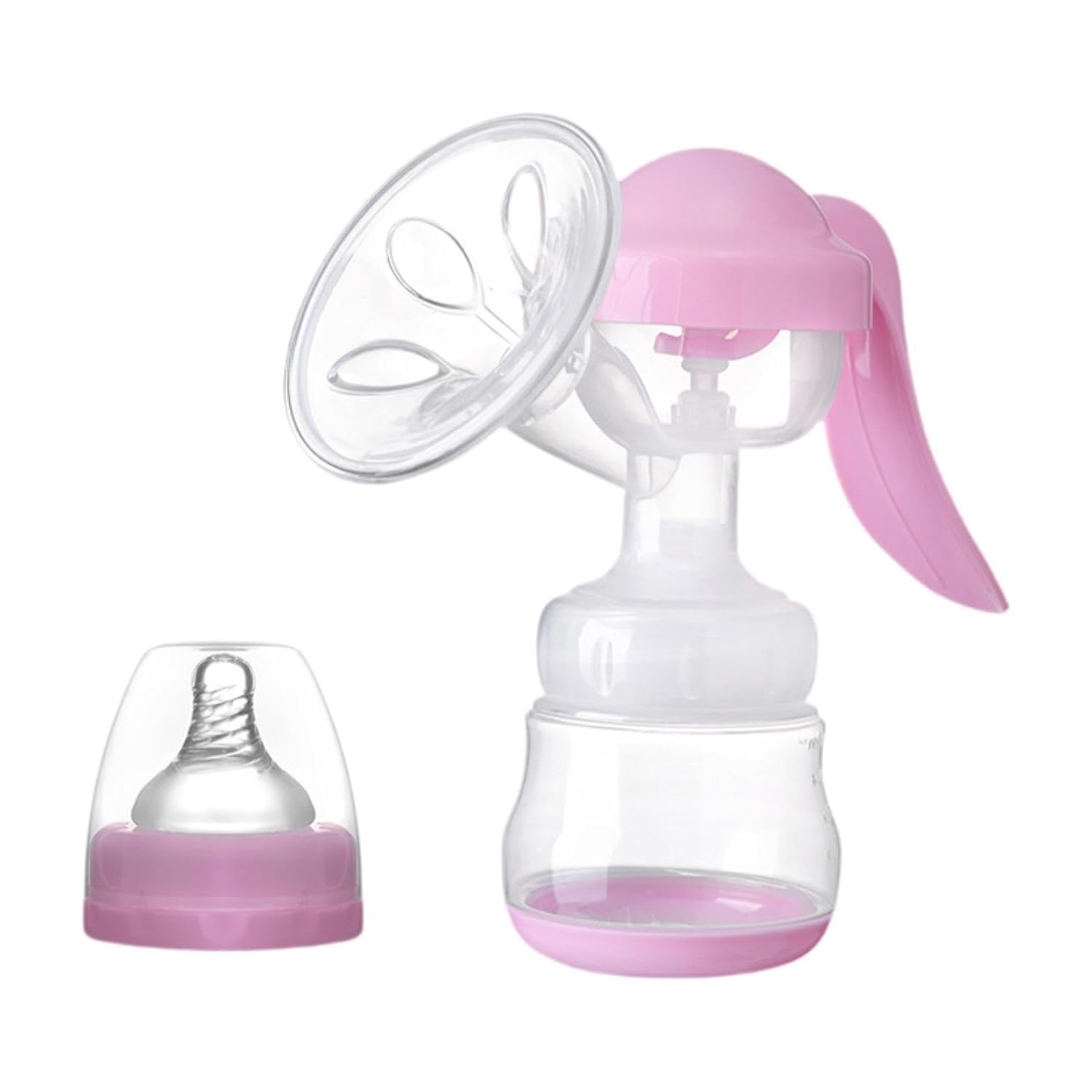 Manual Silicone Breast Pump | Silicone Flange, 150ml Bottle-image-35