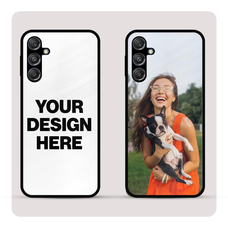 Image of Personalized Back Cover for Samsung Galaxy M34 5G | Custom Case with Name, Photo or Logo | PrintShield Hybrid with Soft TPU Grip & Scratch Protection
