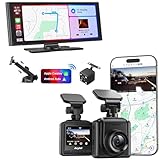 Avylet ディスプレイオーディオ＆ドライブレコーダー 安心2点セット｜9.26インチ大画面 CarPlay/Android Auto無線接続 リアカメラ付き駐車補助 ポータブルカーオーディオ＋2K WiFiドラレコ 前方録画 スマホ連携 170°広角 駐車監視 Gセンサー 常時録画 工事不要 簡単取付 全車種対応 保証付き