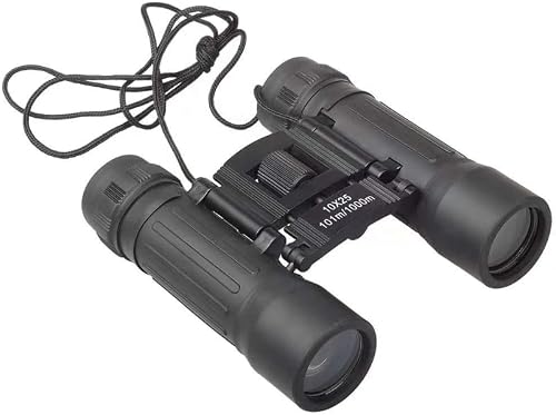 10x25 Folding Compact Binoculars with FMC Lens, 101m/1000m
