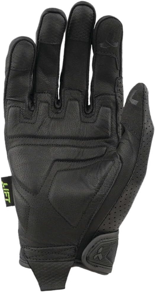 LIFT Safety Tacker Work Gloves | Durable Synthetic Leather Palm | Breathable 2-Way Stretch Back | Black | Medium