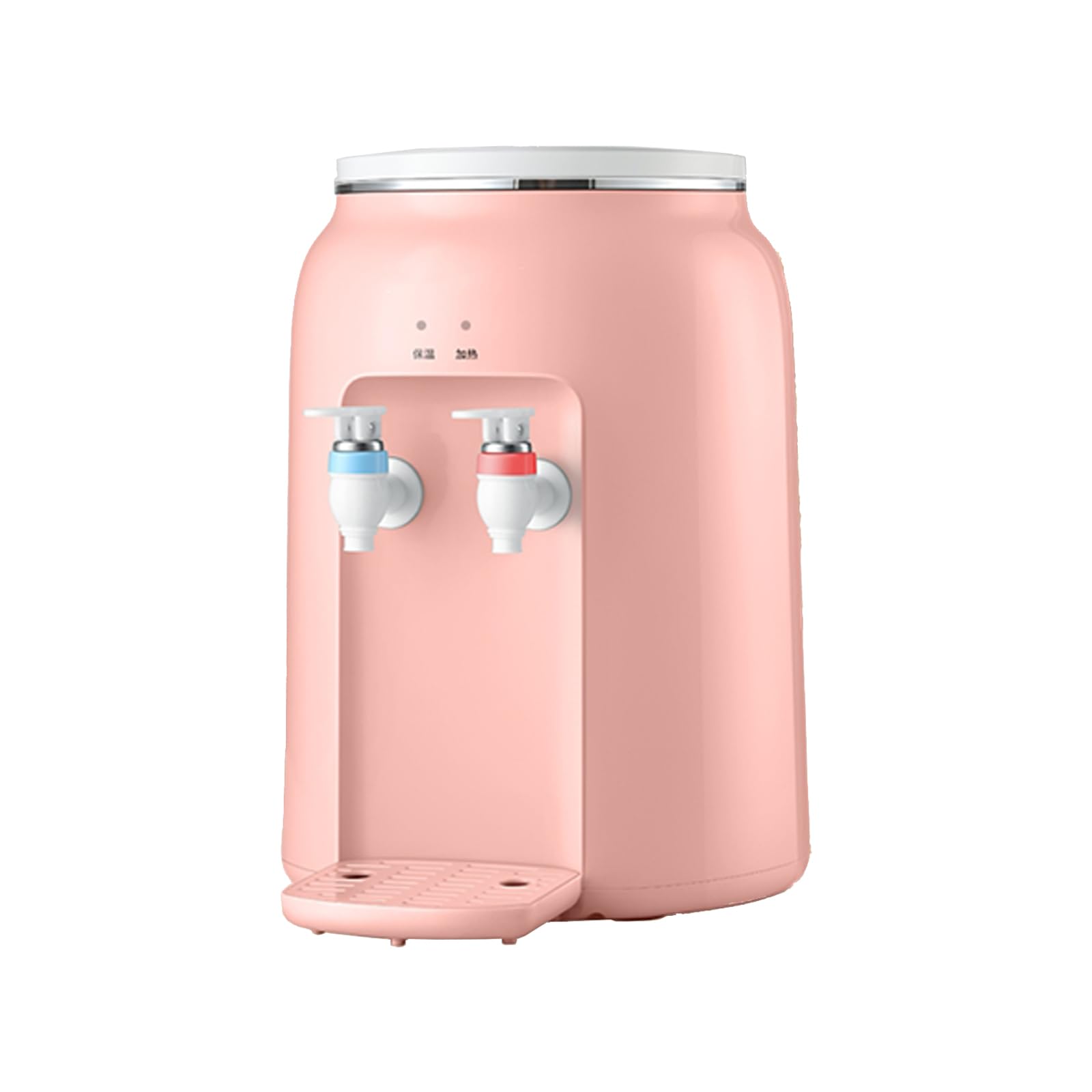 Dispensador de agua LINLIUA con 2 grifos para oficina rosa