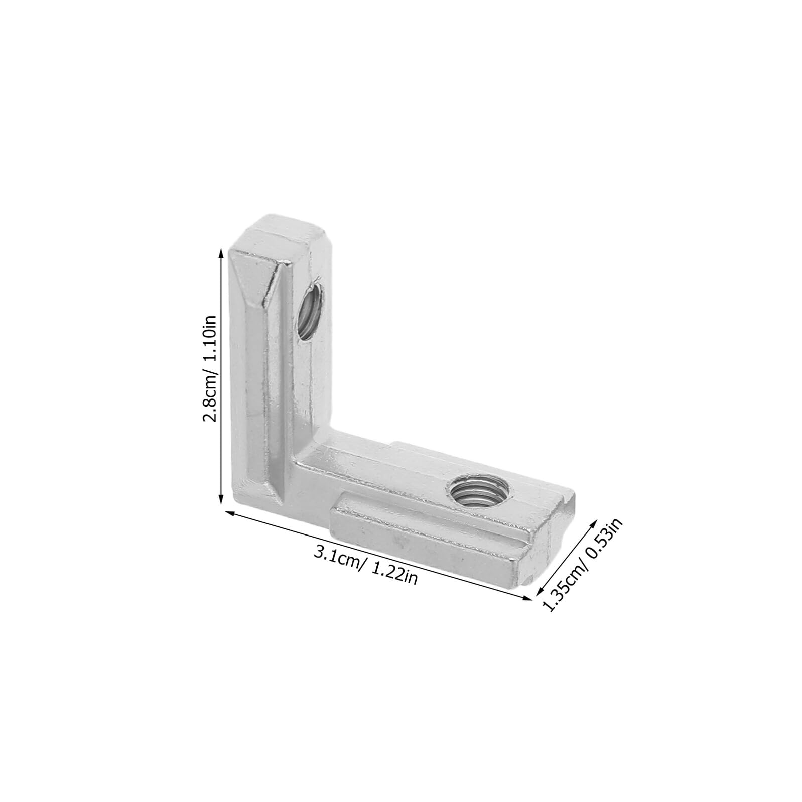 IMIKEYA 20piezas Conector de Ranura de Esquina Incorporado Escuadra de Unión Metálica Fijador de Esquinas para Muebles Soporte de Ángulo Recto para Gabinetes Mesas y Sillas