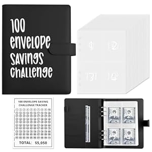 ChillyFar 100 Envelope Challenge Binder Schwarz