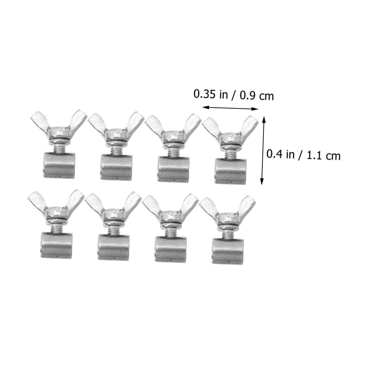 NAMOARLY 8pcs Wire Clip Silver Stainless Steel Clips Wire Rope Wire Clamp Stainless Steel Cable Clamps