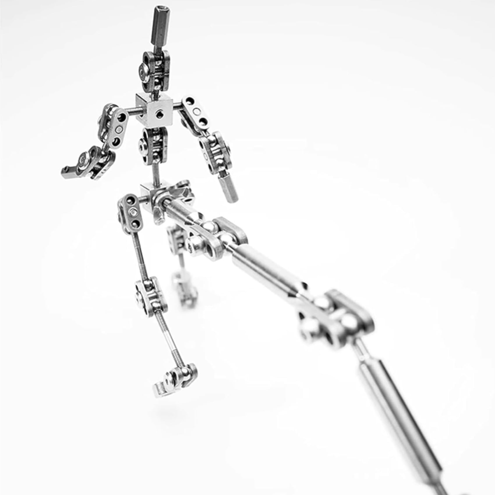 13cm,YIGECHENXIN Zestawy Armatur do Studio Stop Motion, Metalowa Figura Lalki z Rękami i Czaszką do Tworzenia Postaci, dla Twórców Z gliny i Zabaw Kreatywnych 12CM-20CM