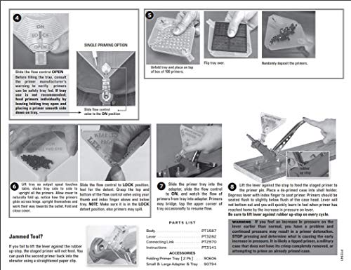 Lee Precision 90700, ferramenta de escorvamento de bancada automática