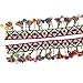 Sharplace 1 Yard Cinta de Jacquard Pom Granos Franja Borlas Encaje Recorte...