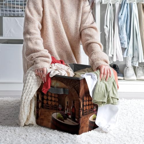 Cubes de rangement pliables et bacs de rangement empilables pour cave