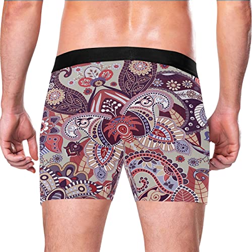 Bóxer para hombre elástico y ultrasuave Vnurnrn pack de 2 calzoncillos transpirables 3