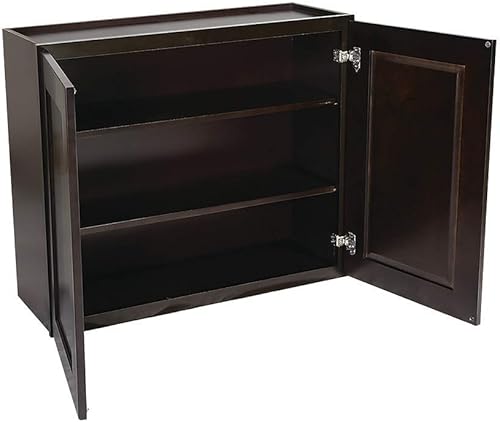 Miniatura 90 de Brookings Shaker - Armario de cocina de pared sin ensamblar W2736, 27 ancho x 12 profundidad x 36 alto, pintado blanco con Sherwin Williams®, madera