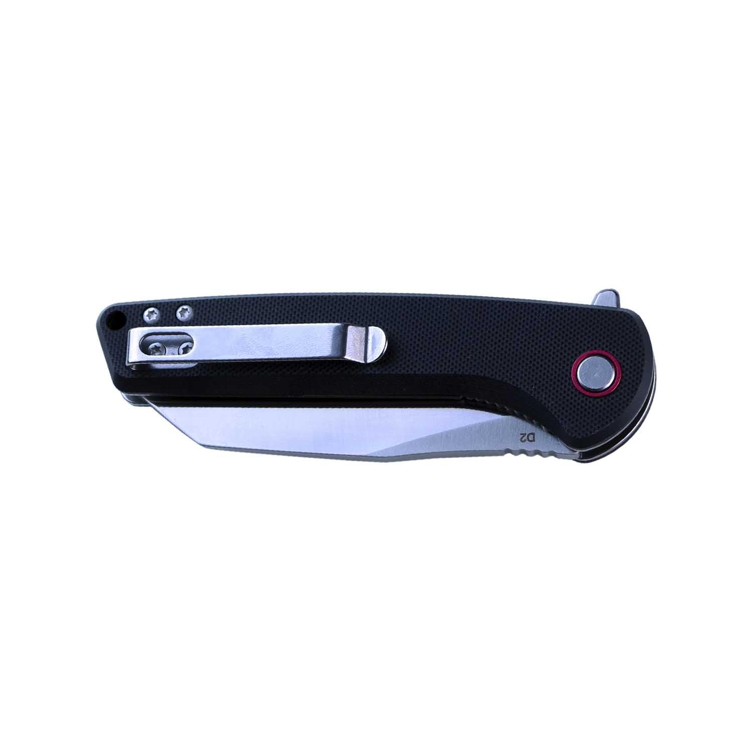 joker Coltello da tasca a cuscinetto JKR10014, Manico G10 / Fibra de Carbonio in nero e Lama de Acciaio D2 de 9 cm, Lunghezza totale de 20,5 cm per attività di caccia, pesca ed escursionismo