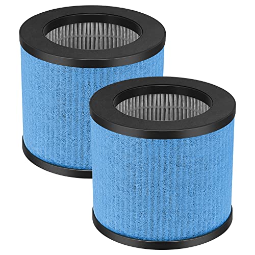 Filtre TPAP002 TOPPIN contre les poils d'animaux et fumées - Lot de 2 filtres de rechange