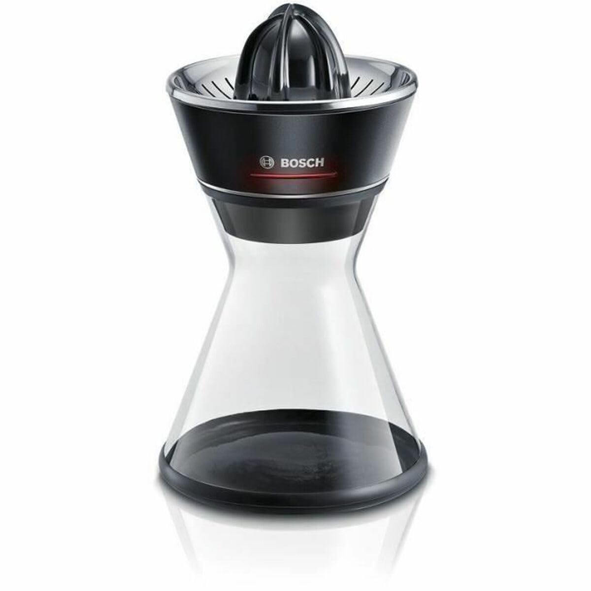 Bosch Zitruspresse VitaStyle Citro MCP72GPB, Universal-Presskegel für kleine und große Früchte, 2-in-1 Entsafter und Zitruspresse, 1,0l Glas-Karaffe, BPA-frei, spülmaschinengeeignete Teile, 40 W