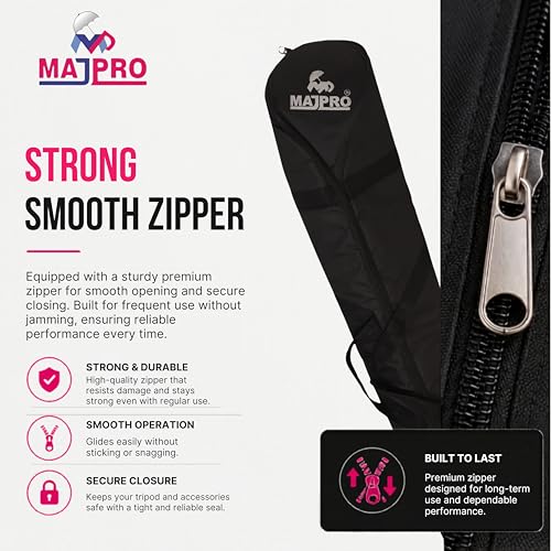 Image of 9ft Light Stand Bag - Large-Capacity Padded Carry Case for Tripods, Softboxes, Ring Lights, Backdrop Stands & Photography Gear - Heavy-Duty Fabric, Water-Resistant, Easy to Carry