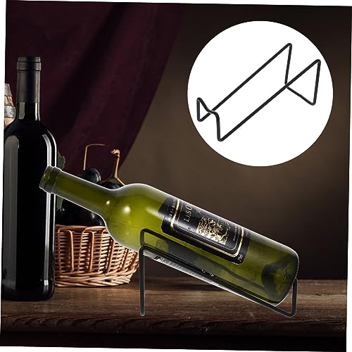 Soporte para botellas de vino metal 2 pcs para mesa miniatura 5