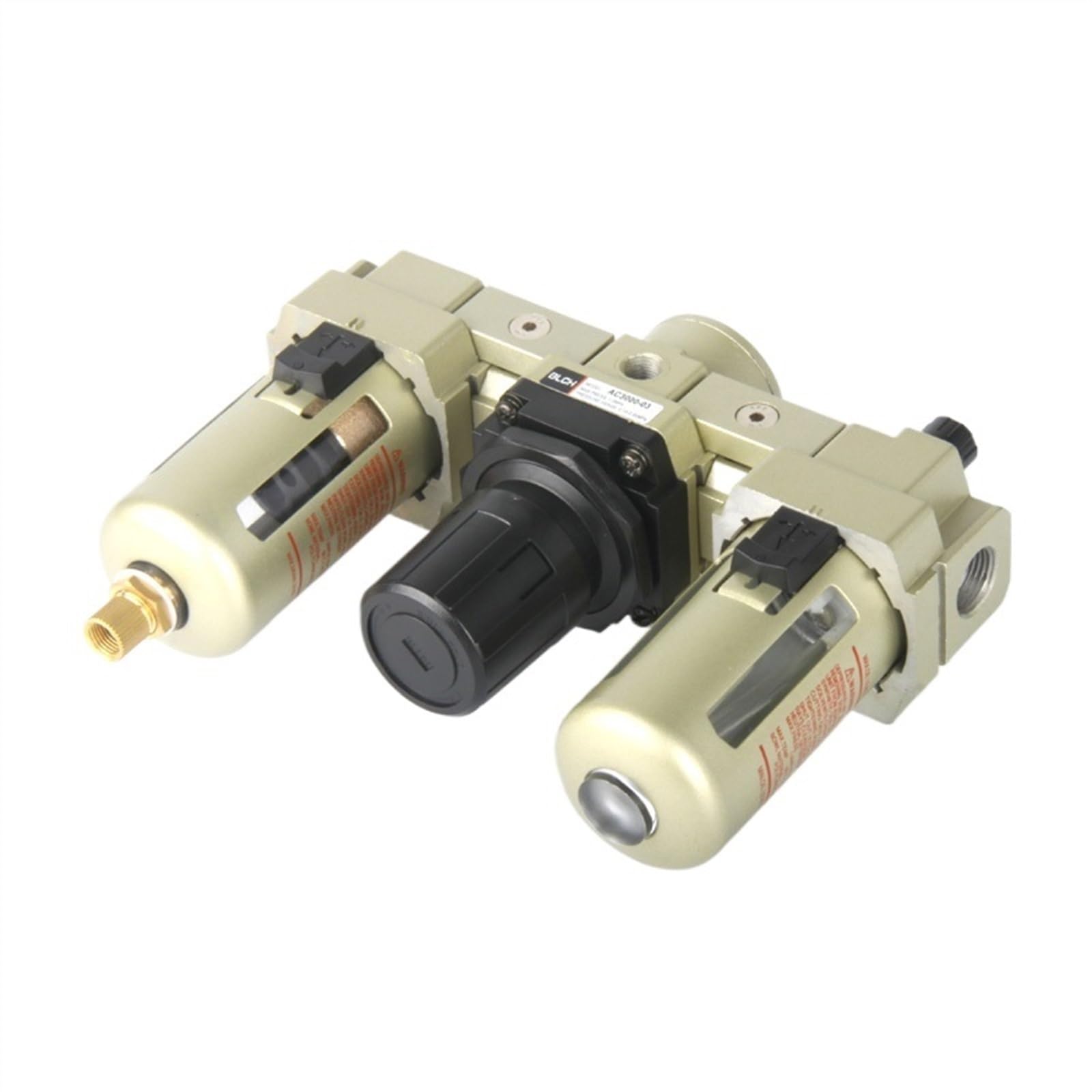 AYNRJKKX Air Treatment Unit AC Series AC3000 Filter AC4000 Compressed Filter/Regulator/Lubricator(AC3000-03,Automatic drain)