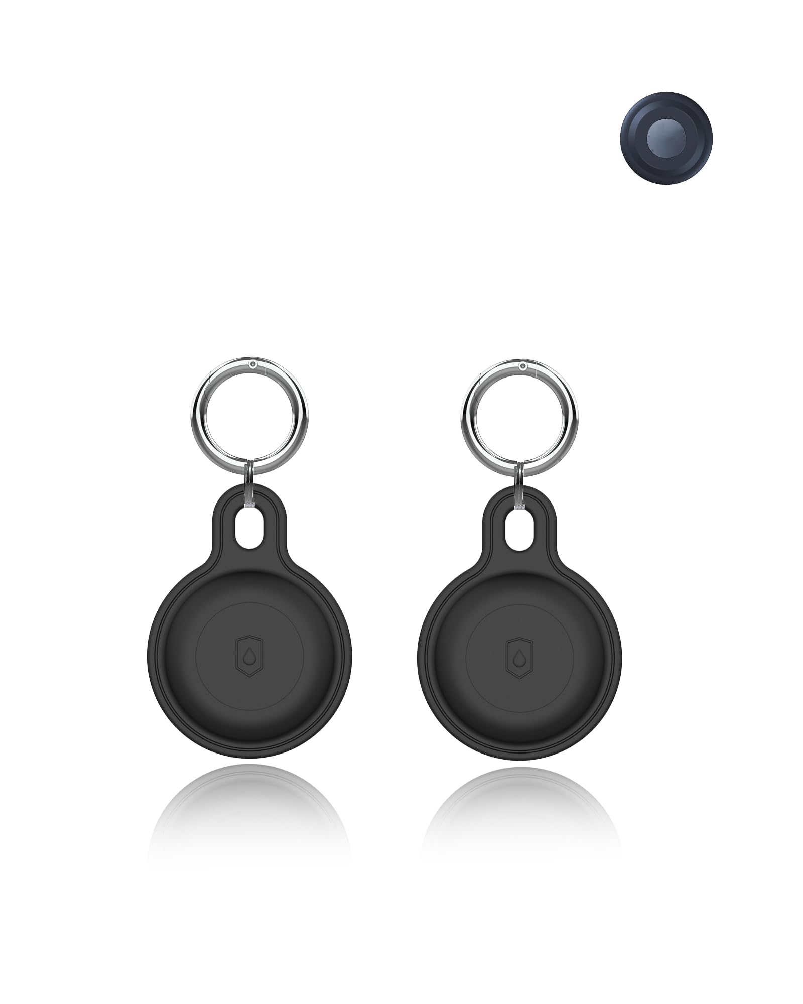 2 sztuki etui ochronne do Motorola Smart Tag lokalizator kluczy, yystao etui ochronne z silikonu kompatybilne z Motorola Smart Tag, łącznie ze smyczą na klucze (czarne)