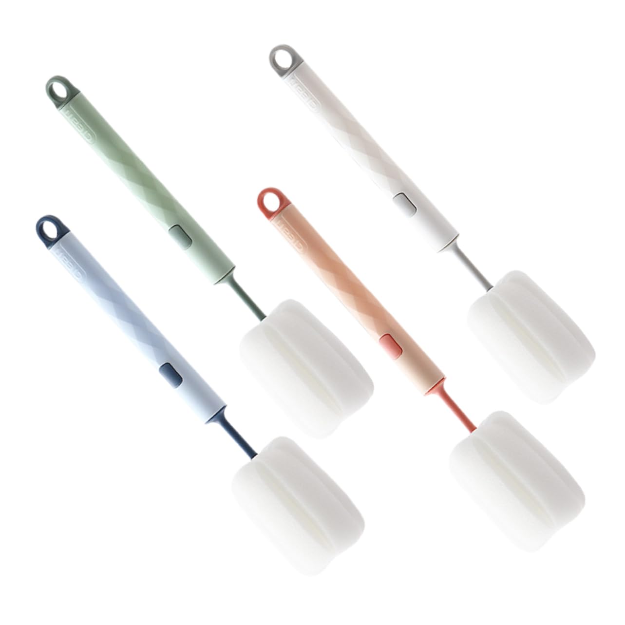 MAGICLULU 3 Set Di Spazzole Per Biberon Con Manico Materiale Staccabile Spazzola Per La Pulizia Delle Biberon Spugna Per Bambini 4 Pezzi*3