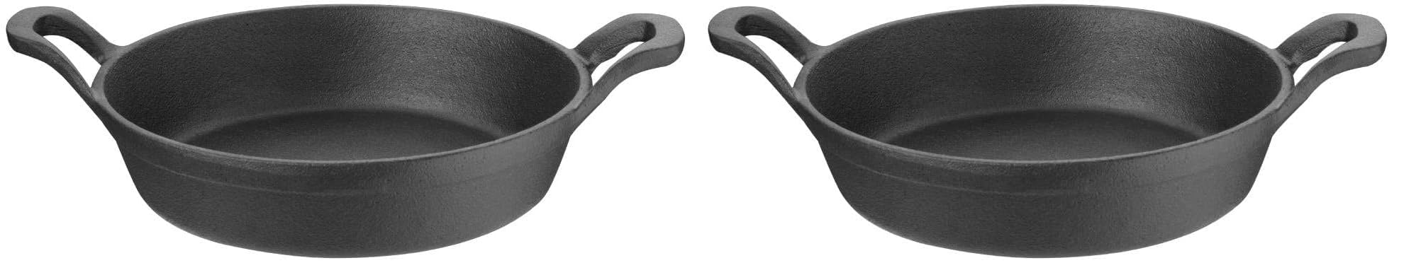 Cacerolas de hierro fundido Olympia de 180 mm con asas para guisos y horno