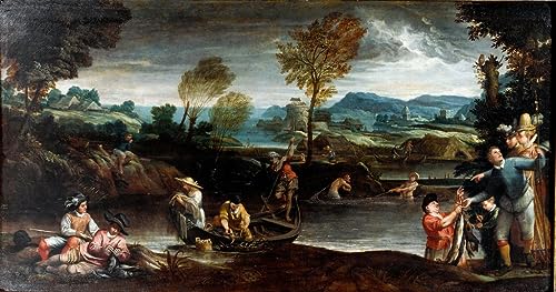 Tableau Pêche par Annibale Carracci - Poster mural chambre 60x90