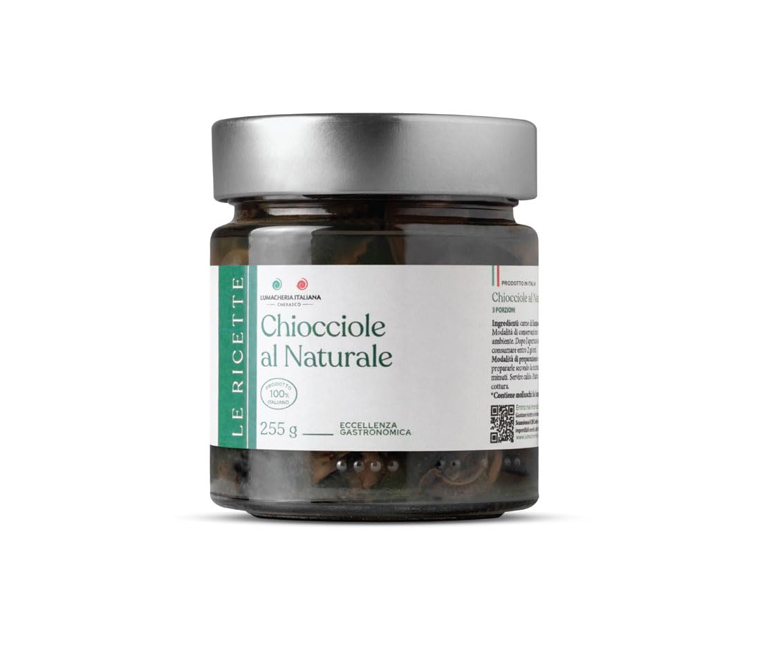 Polpa di Chiocciole alla Boscaiola 235g + Chiocciole al Naturale 255g + Chiocciole al Pesto 235g – Lumache Helix lessate e pronte da cucinare – Piatto Pronto, Shelf Life 48 Mesi