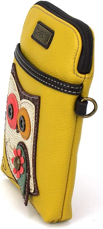 CHALA Bird Collection Cell Phone Crossbody Purse-Women PU Leather/Canvas Multicolor Handbag with Adjustable Strap - Image 3