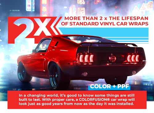 Image of ColorFusion PPF by VViViD, Gloss Dragon Fire Red Dry Apply PPF Vinyl Car Wrap Roll 1ft x 5ft