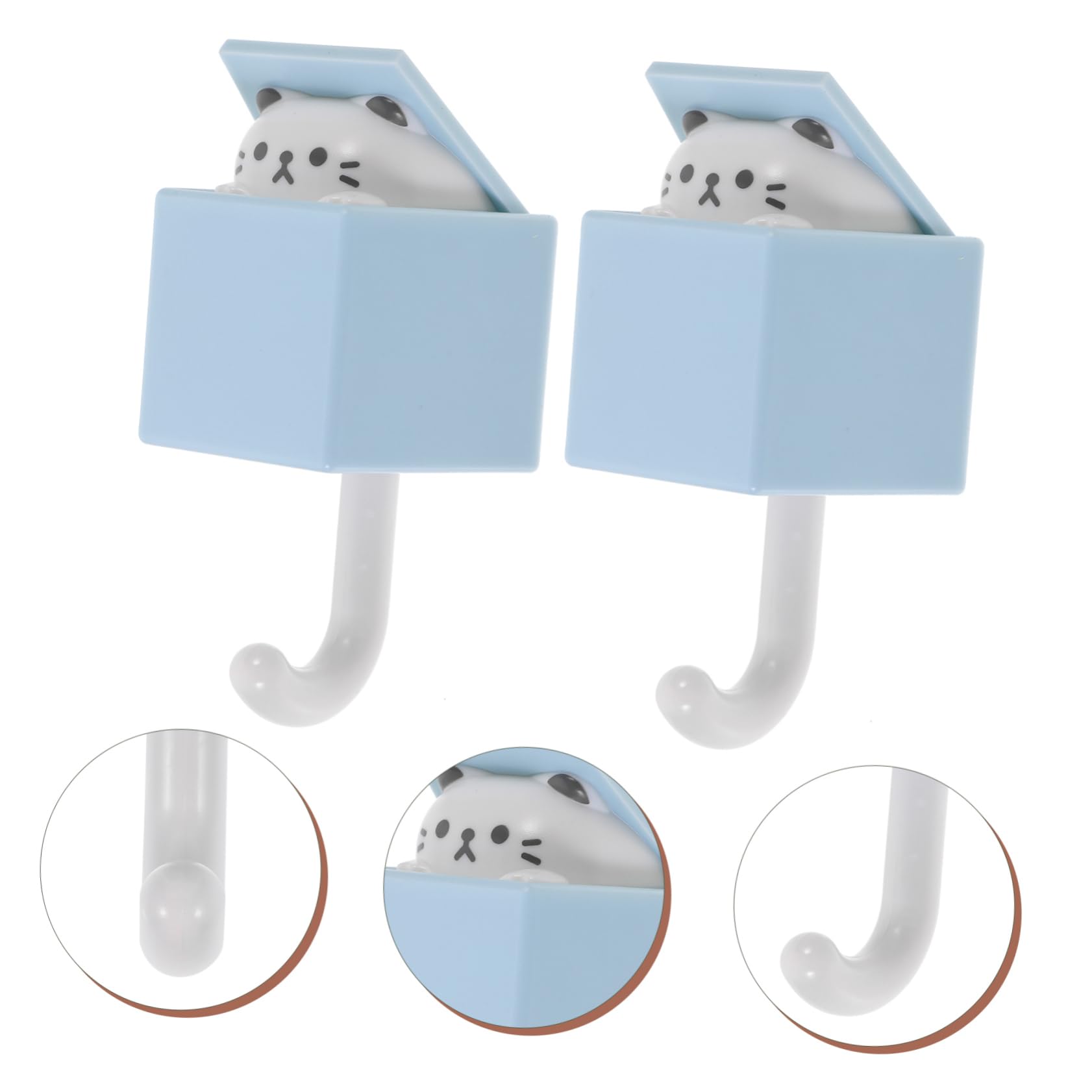 SHINEOFI Perchero Sin Perforaciones Toalla Ducha Ganchos De Pared Para Colgar Ropa Percha Colgador De Llave Gancho De Baño Gancho De Pared Ganchos De Baño El Plastico 2 Piezas X 4