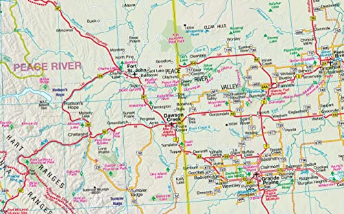 Alberta/British Columbia Road Map
