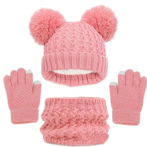 Gorro bufanda guantes niños para jugar en el parque este invierno 6
