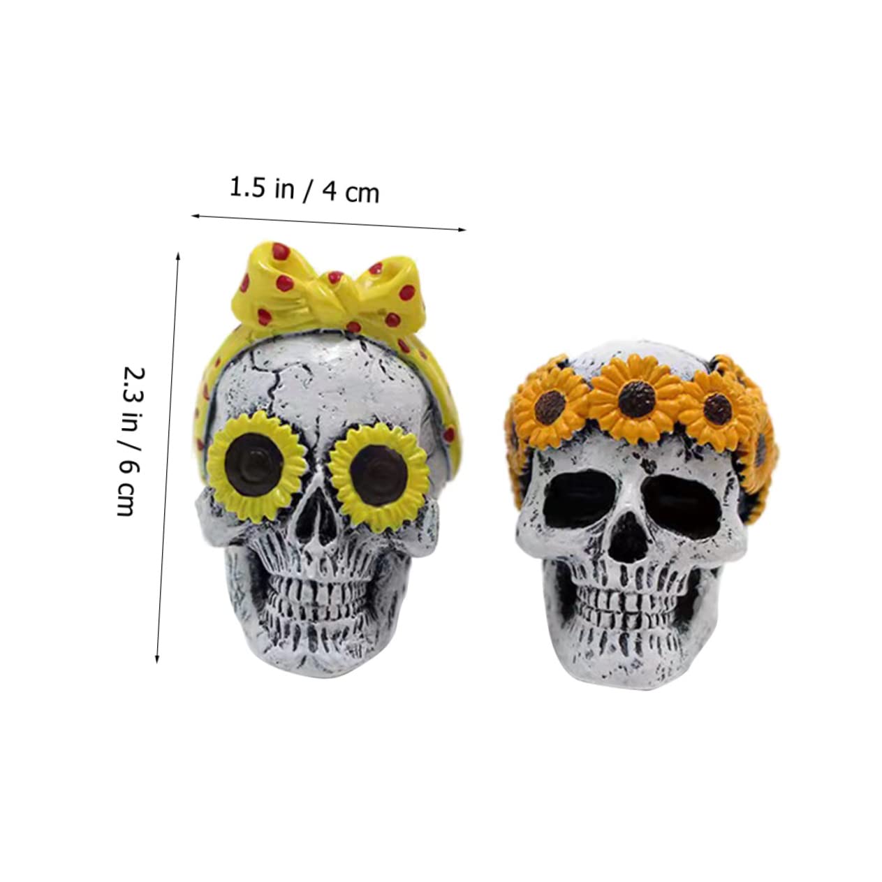 Ciieeo 4 Ensembles Diffuseur D'Aromathérapie pour Tête De Mort Et Fantôme De Voiture Diffuseur De Parfum pour Voiture Diffuseur D'Huile Essentielle De Tête De 2 pièces * 4