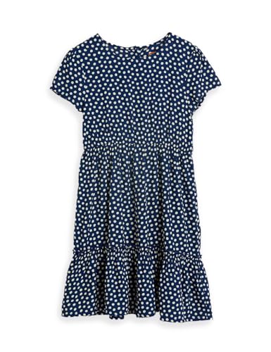 Image of Amazon Brand - Symbol Girls Fit and Flare Printed Rayon Dress | Age 6-14 Years