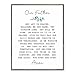 Our Father Who Art In Heaven Hallowed Be Thy Name The Lord's Prayer Sign Our Father Sign Bible Verse Scripture Bible Quote Without Frame - 8x10