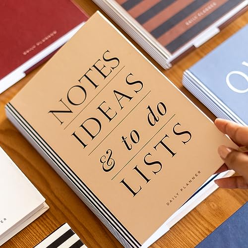 Image of Undated Daily Planner & Organizer | Notes Ideas | A5 Hardcover with Goal Setting Pages | 100 GSM,260 Pages | 2-Page Daily Layout for Planning & Notes | Activity Tracker