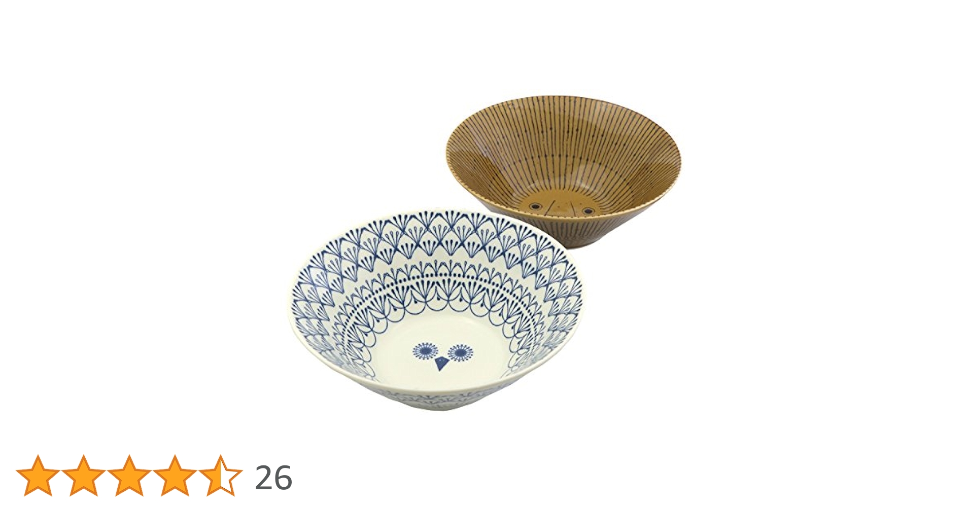 Amazon.co.jp: 三郷陶器(Sango Toki) Sango ミッケ ペア ボウル