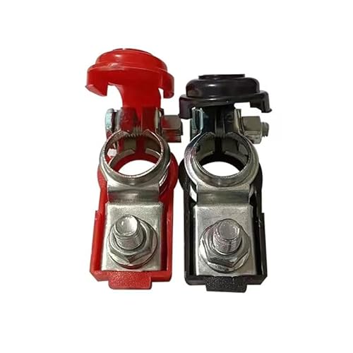 Universal Negative & Positive Battery Cable Terminals - Automotive Terminal Clamps Connectors - Durable & Adjustable Quick Release Terminal Applicable to Automobile, Truck and RV Accessories