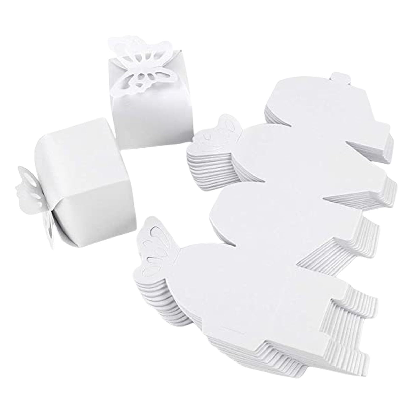 Boîtes à bonbons papillon : lot de 100 contenants festifs pour mariage et baptême