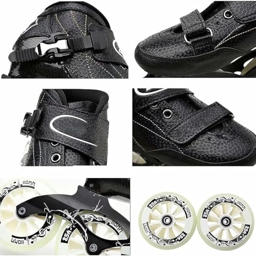 Patins vitesse avec roues 110mm et coque carbone