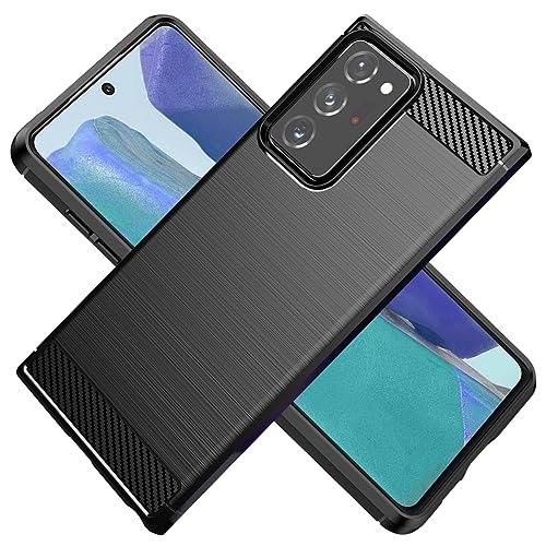 Coque Galaxy Note 20 Ultra en fibre de carbone antichoc noire