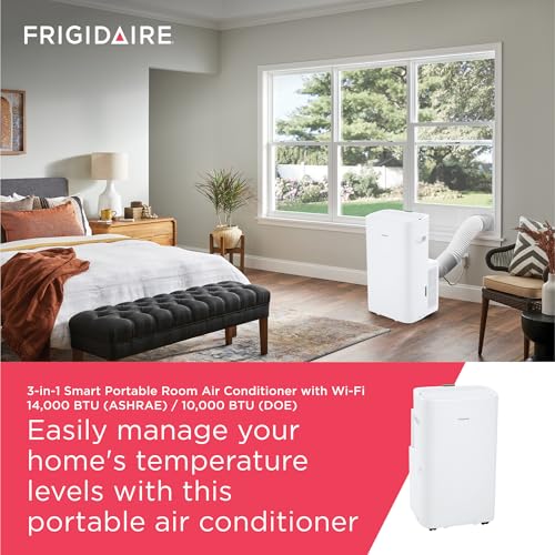 Image of Frigidaire 14,000 BTU Smart Portable Air Conditioner with Wi-Fi, White