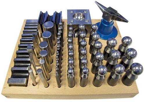 Juego de 56 piezas de bloques abovedados jumbo para moldear joyas de metal