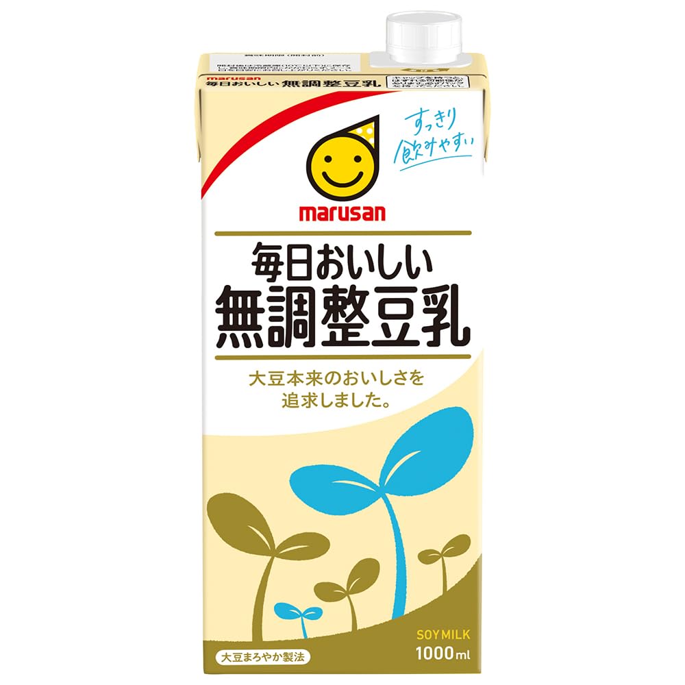 マルサン 毎日おいしい無調整豆乳 1000ml×6本　2ケース Amazon.co.jp: マルサンアイ 毎日おいしい無調整豆乳 1000ml紙パック×6