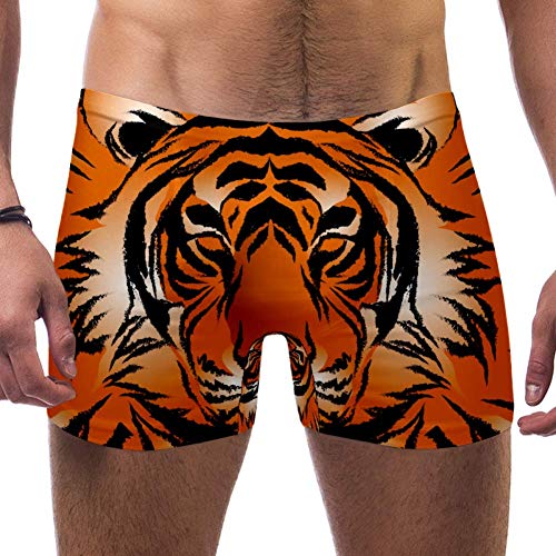 LORVIES - Costume da bagno da uomo con tigre del