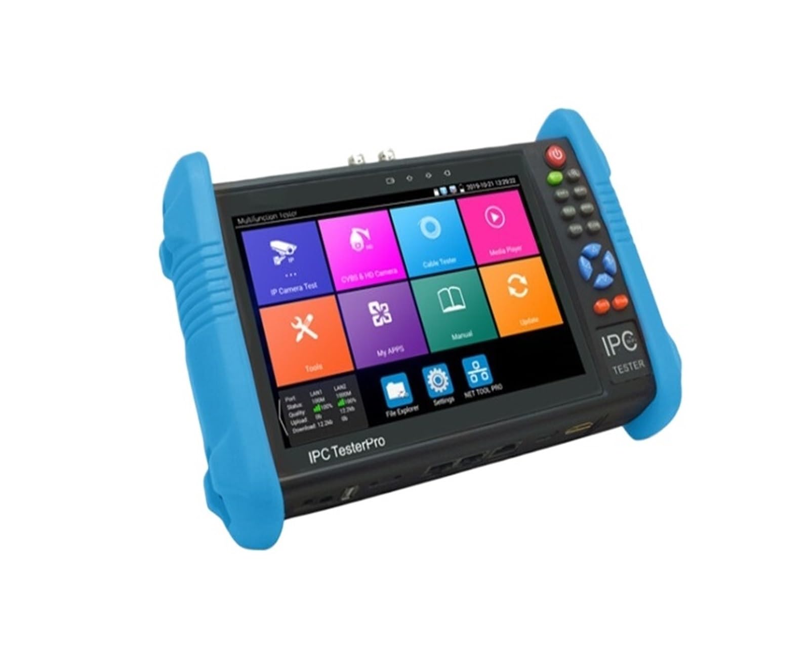 CCTV Tester, 7-inch IPS Touch Screen Monitor CCTV Tester IPC-9800CADHS Plus For HD-TVI HD-CVI AHD SDI IP Camera 8MP TVI CVI(9800 Plus)