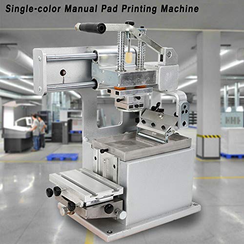 Pad Printing Machine, TBVECHI Manual Pad Printing Machine Kit Pad Printer Opened Ink Dish System 80Ã—80mm for Sign Logo Pad Printing Machine